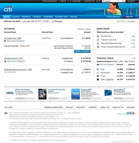citibank website.